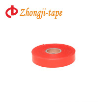 bright red flagging tape